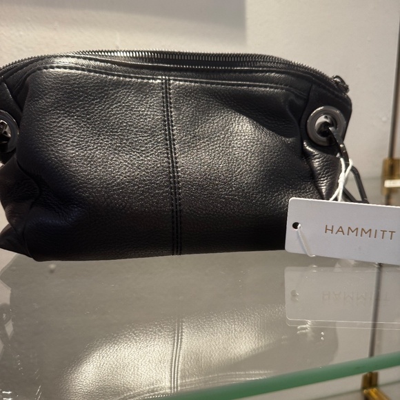 Hammit Daniel Crossbody/Clutch Sm Blk Gunmetal NWT - Picture 2 of 6